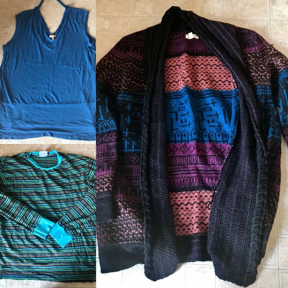 Bundle of 3 Anthropologie Tops, sz L